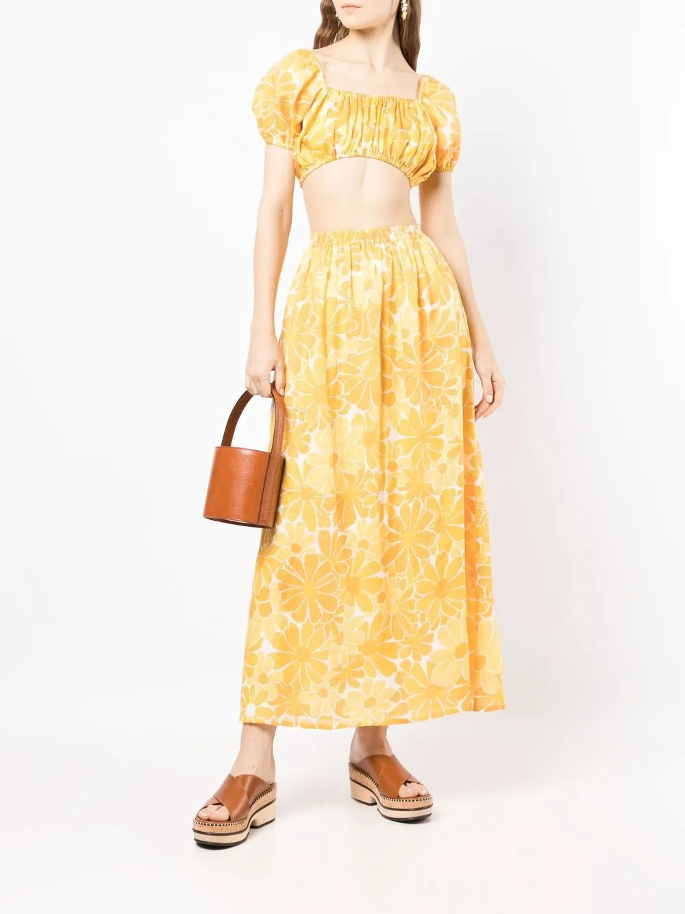 Danita Floral-Print Maxi Skirt