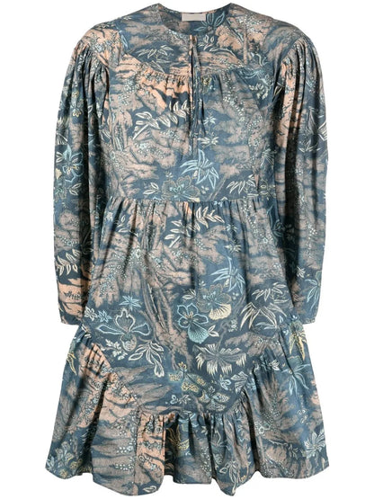 Leiko Floral-Print Mini Dress