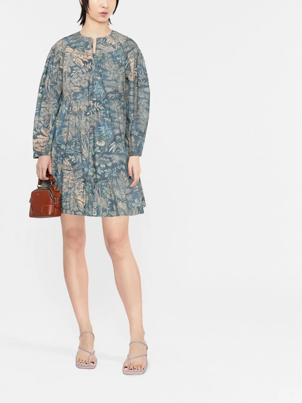 Leiko Floral-Print Mini Dress