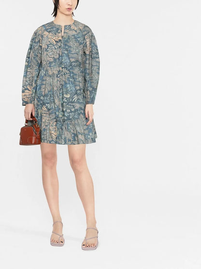 Leiko Floral-Print Mini Dress