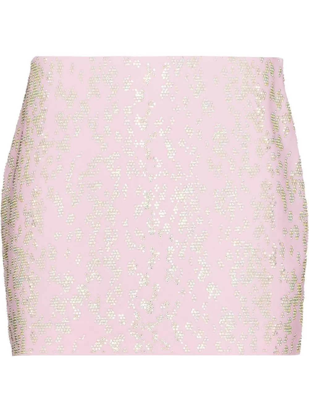 Rhinestone-Embellished Miniskirt