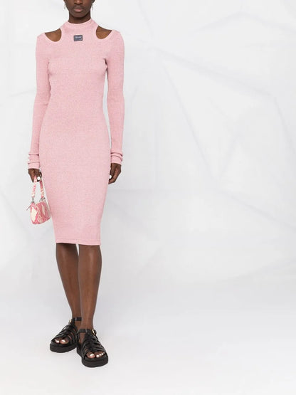 Cut-Out Knitted Dress