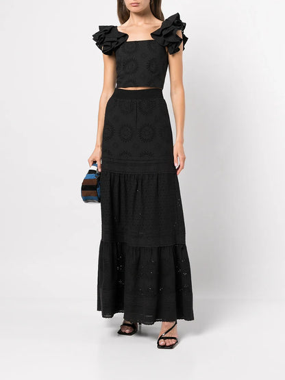 Reise Tiered Maxi Skirt