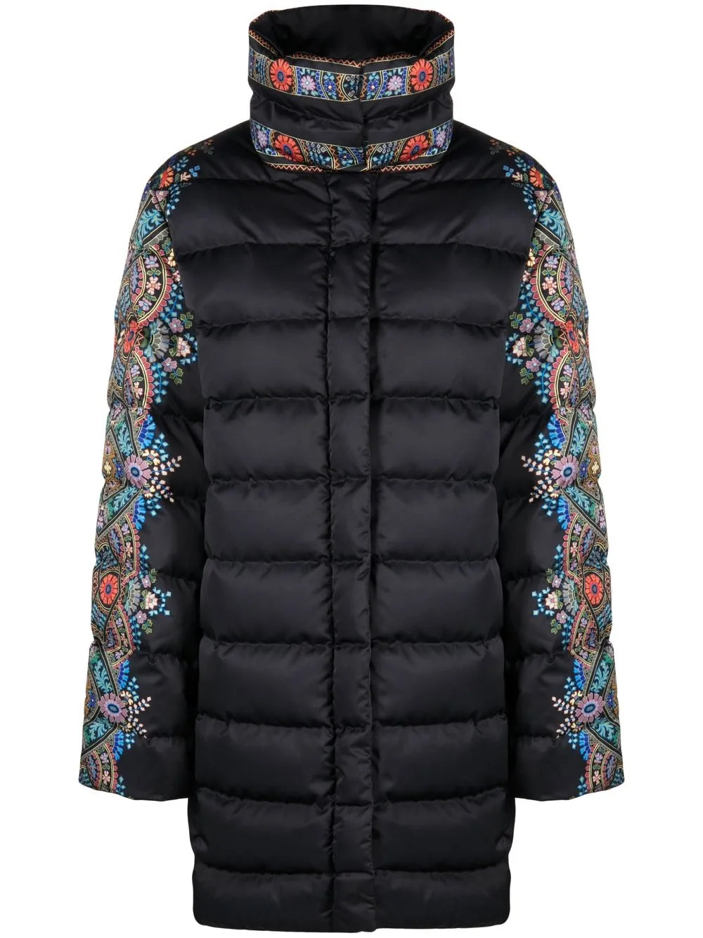 Printed Quilted Coat