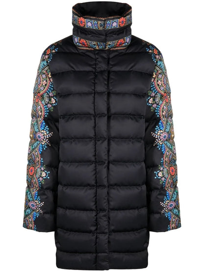 Printed Quilted Coat