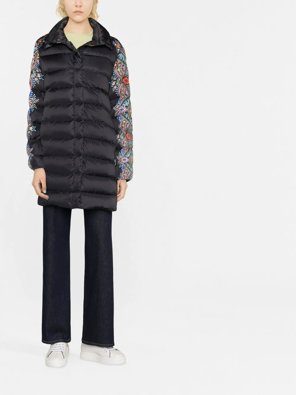 Printed Quilted Coat