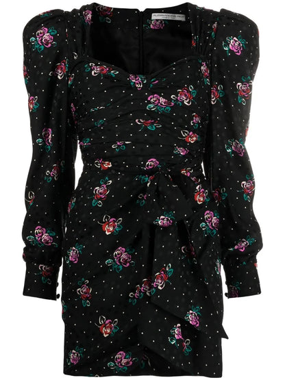 Floral-Print Minidress