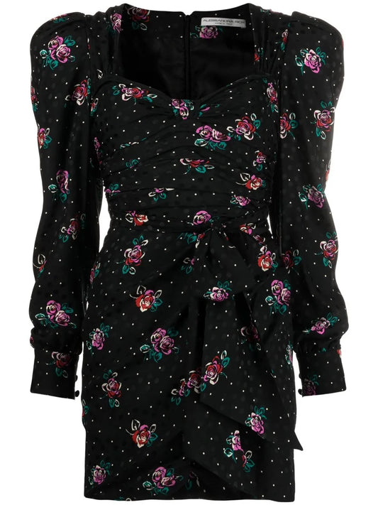 Floral-Print Minidress