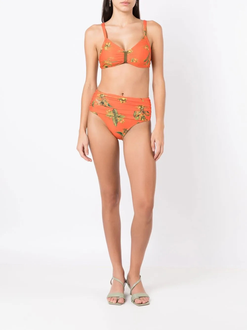 Floral-Print Bikini Bottoms