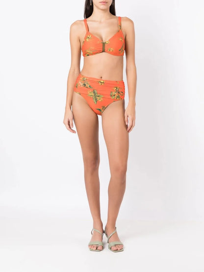 Floral-Print Bikini Bottoms