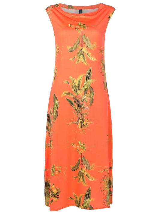 Floral-Print Sleeveless Dress
