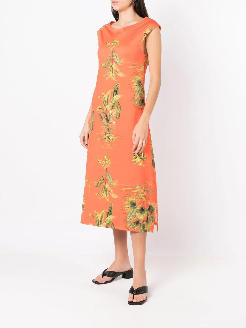 Floral-Print Sleeveless Dress
