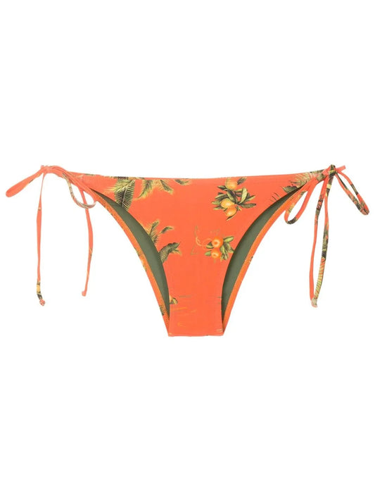 Thai Floral-Print Bikini Bottoms