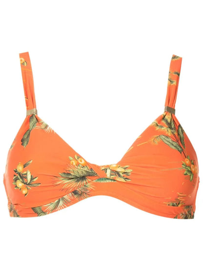 Carla Floral-Print Bikini Top