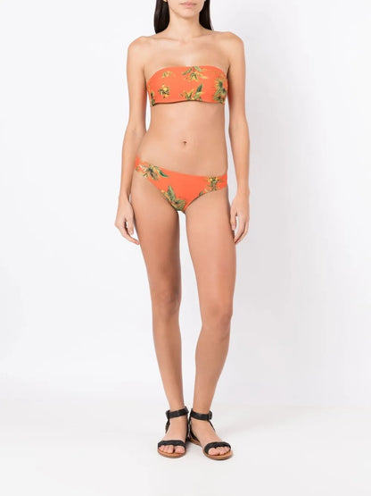 Bajja Floral-Print Bikini Top