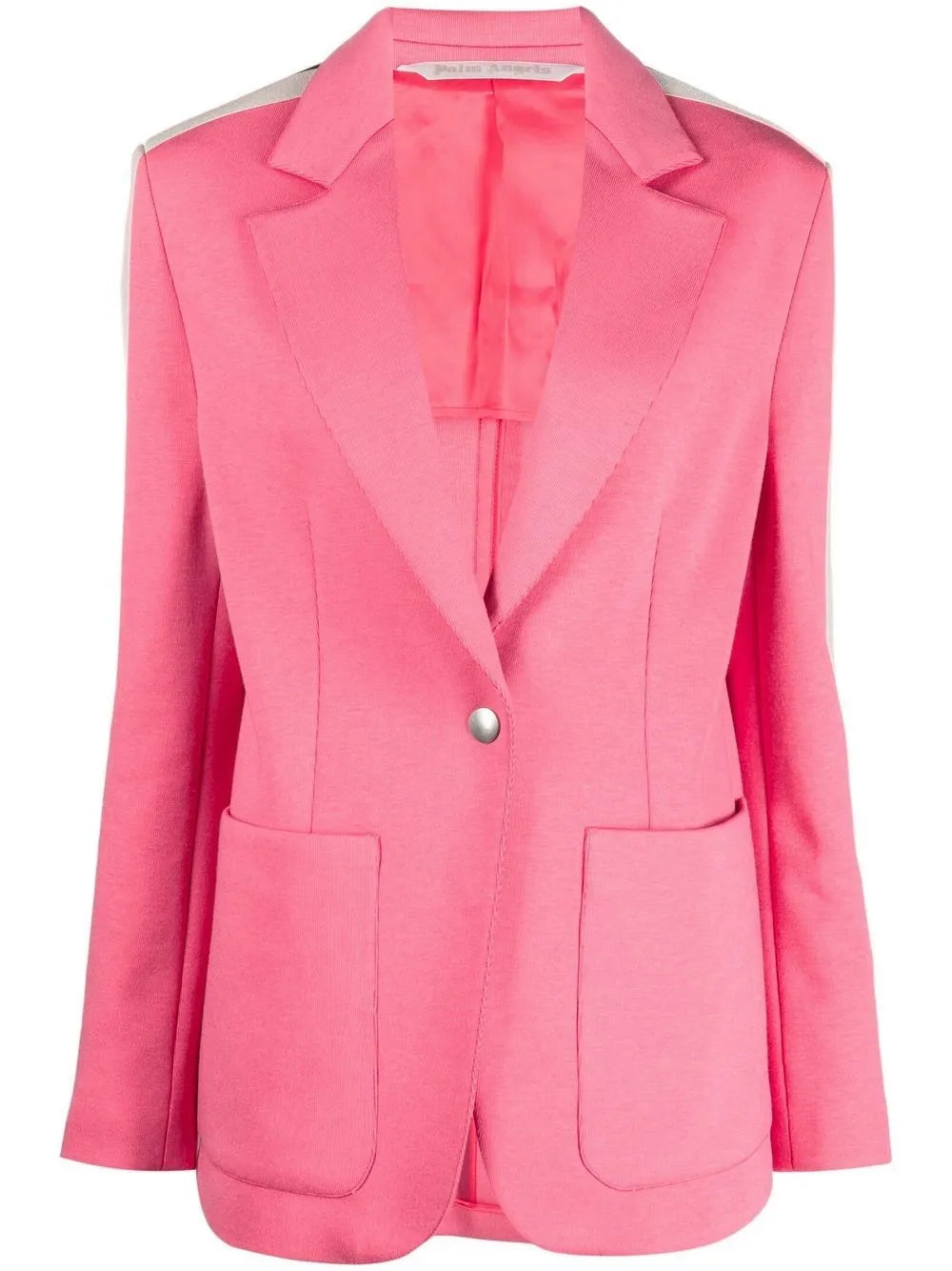 Single Breasted Stripe-Trim Blazer