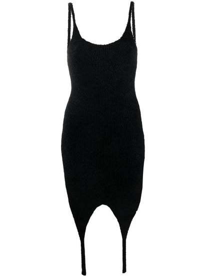 Ribbed Spaghetti Dress