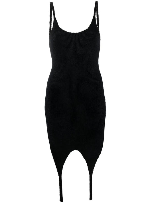Ribbed Spaghetti Dress