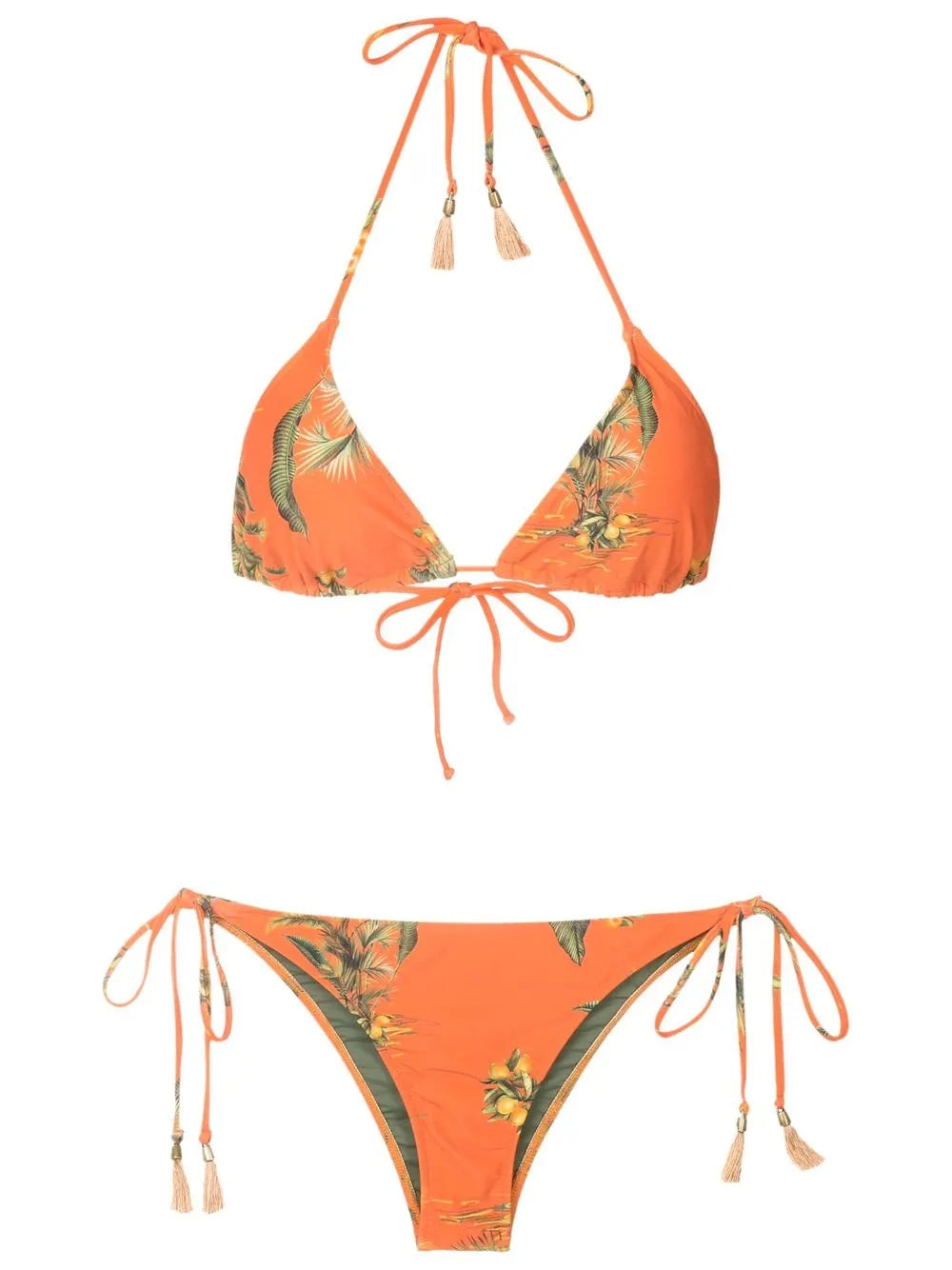 Maya Floral-Print Bikini Top