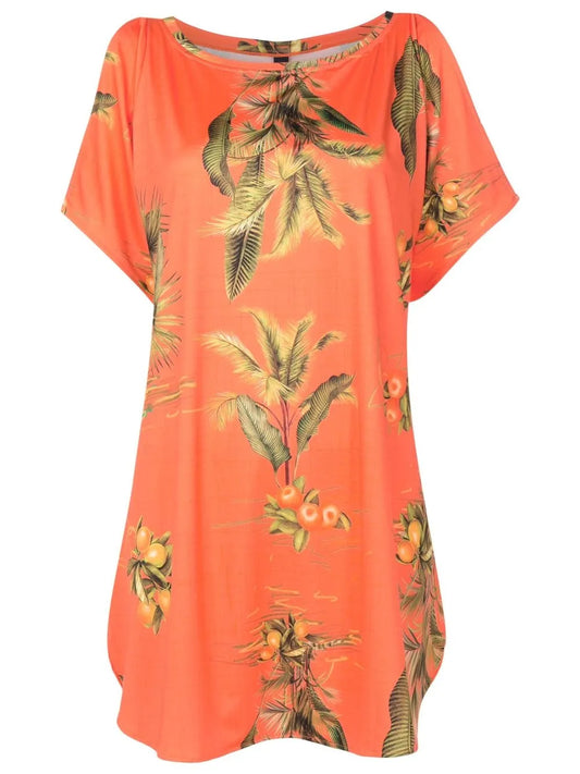 Floral-Print Cold-Shoulder Dress