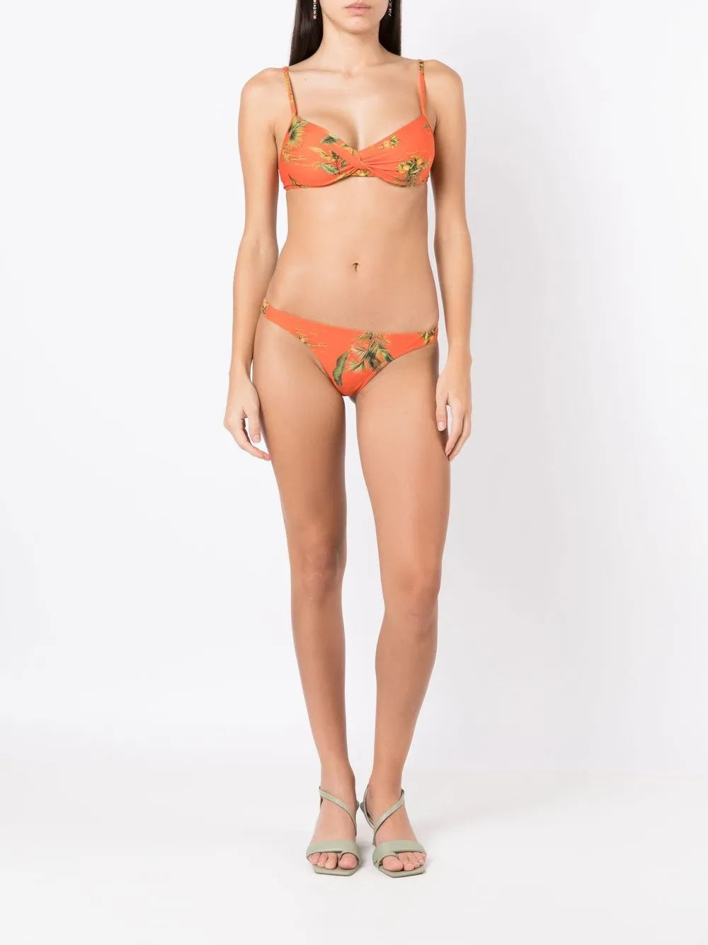 Floral-Print Bikini Bottoms