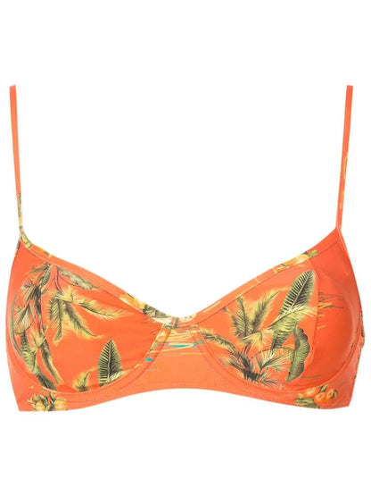 Figi Floral-Print Bikini Top