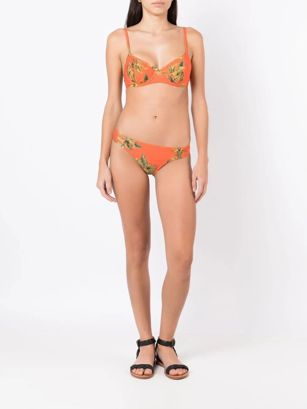 Figi Floral-Print Bikini Top