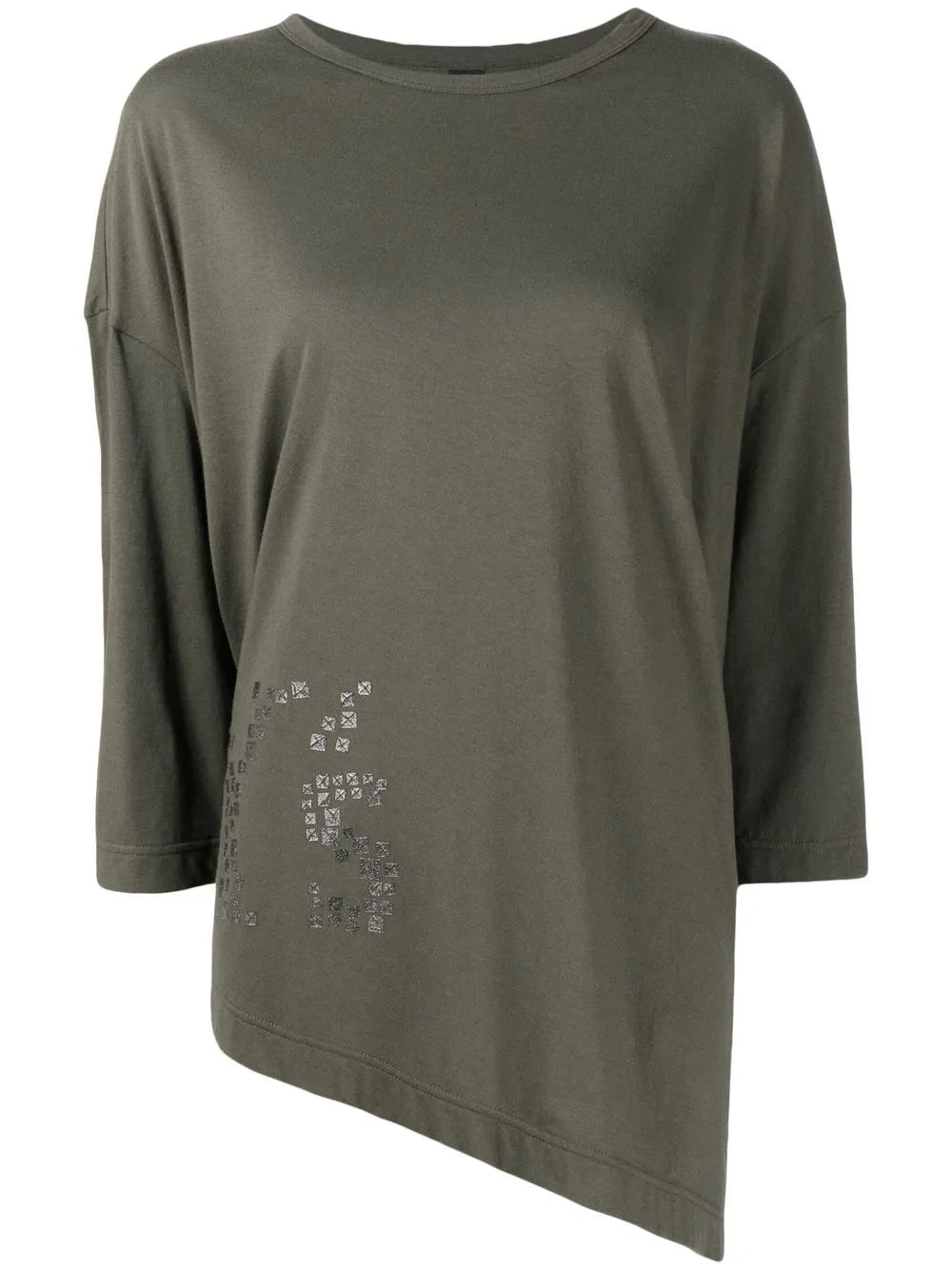Graphic-Print Asymmetric T-Shirt