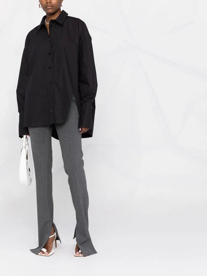 Diana Asymmetric Button-Up Shirt