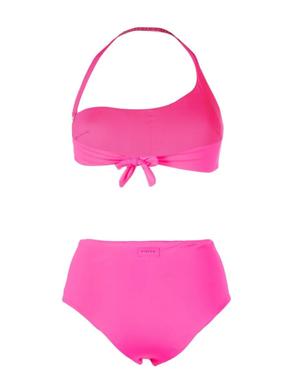 Crystal-Embellished Detail Bikini Set