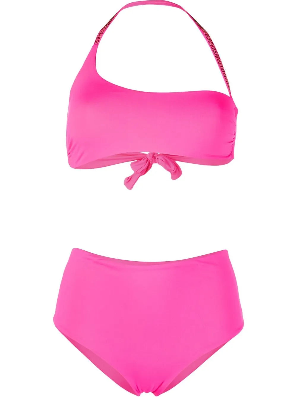 Crystal-Embellished Detail Bikini Set