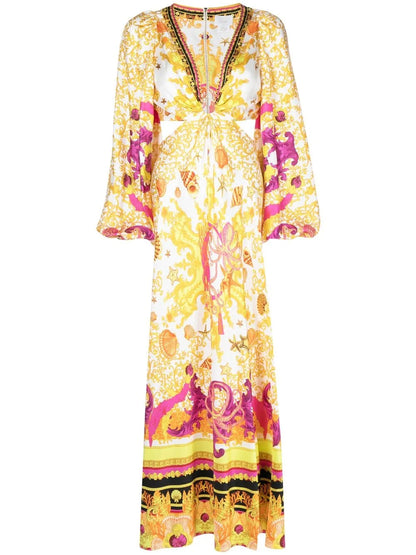 Ring-Detal Cut Out Maxi Dress