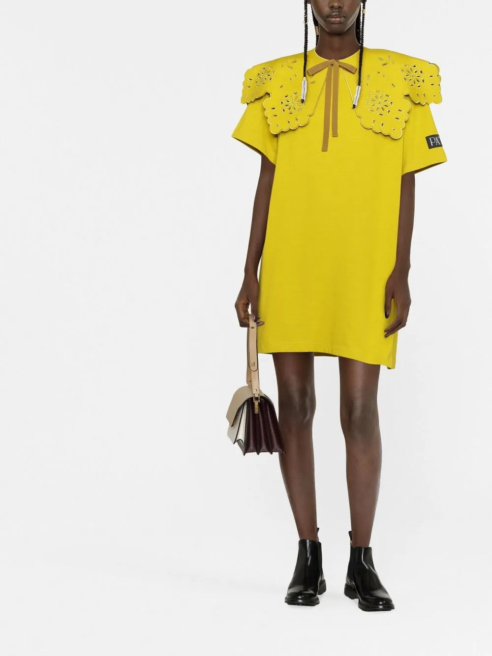 Detachable Collar T-Shirt Dress