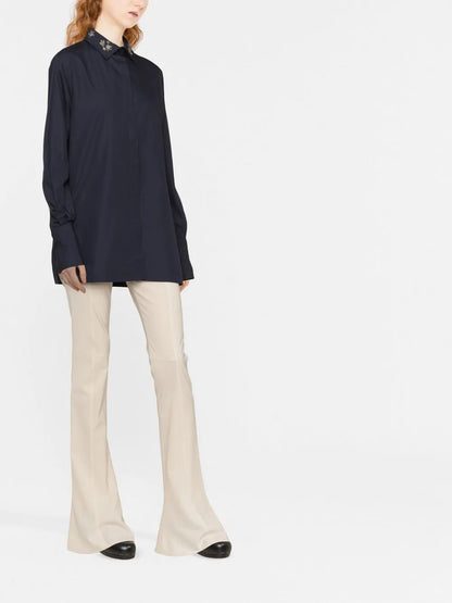 Embroidered Long-Sleeve Shirt