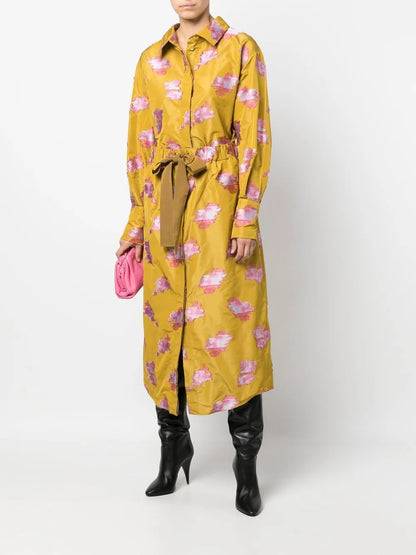 Embroidered Two-Part Shirt Dress