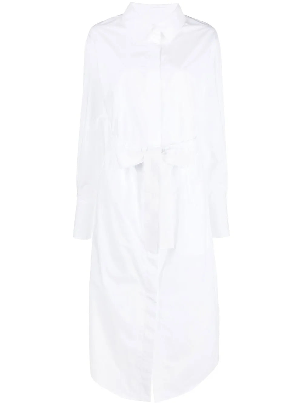 Belted Long Shirt Dress