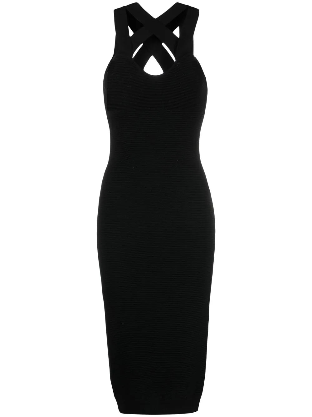 Criss-Cross Straps Midi Dress