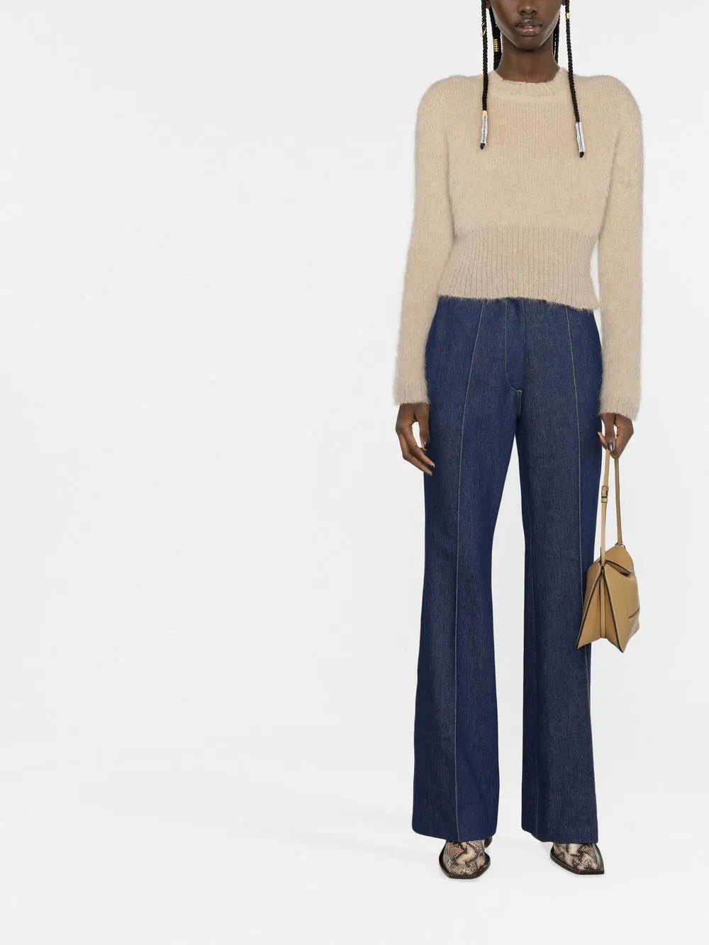 Tailored Flared Trousers