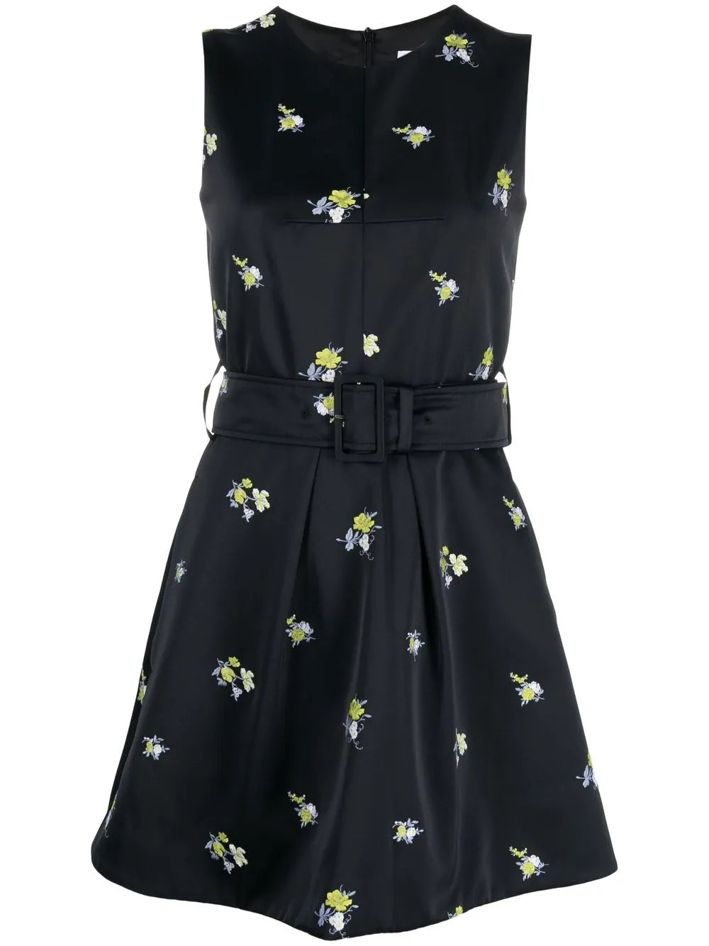 Embroidered Sleeveless Mini Dress