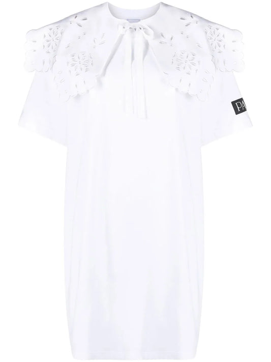 Detachable Collar T-Shirt Dress
