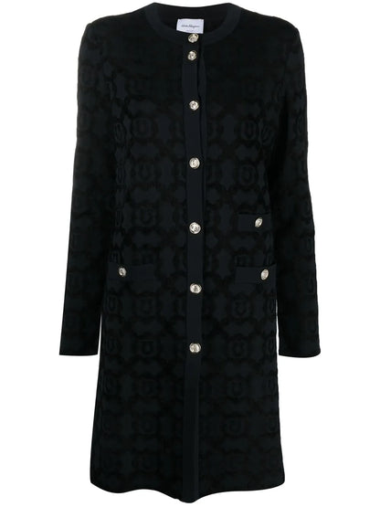 Fitted Single-Breasted Gancini Coat