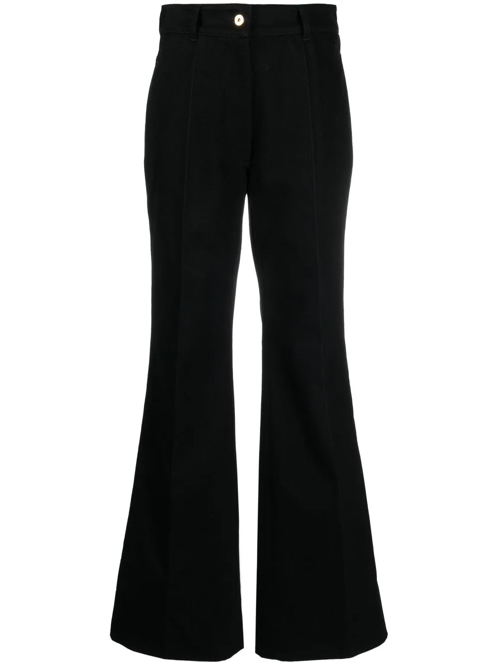 Tailored-Cut Flared Trousers