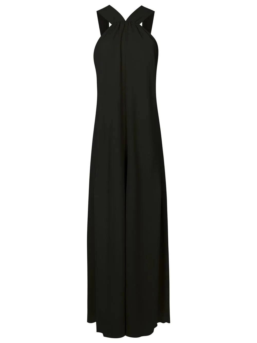 Sleeveless Halterneck Maxi Dress