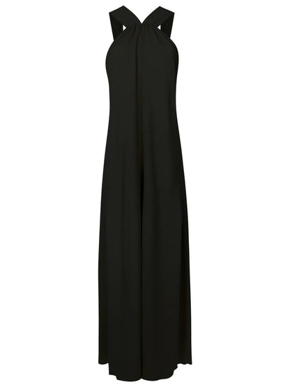 Sleeveless Halterneck Maxi Dress