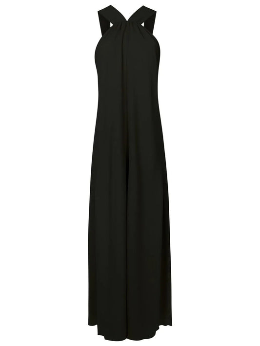 Sleeveless Halterneck Maxi Dress