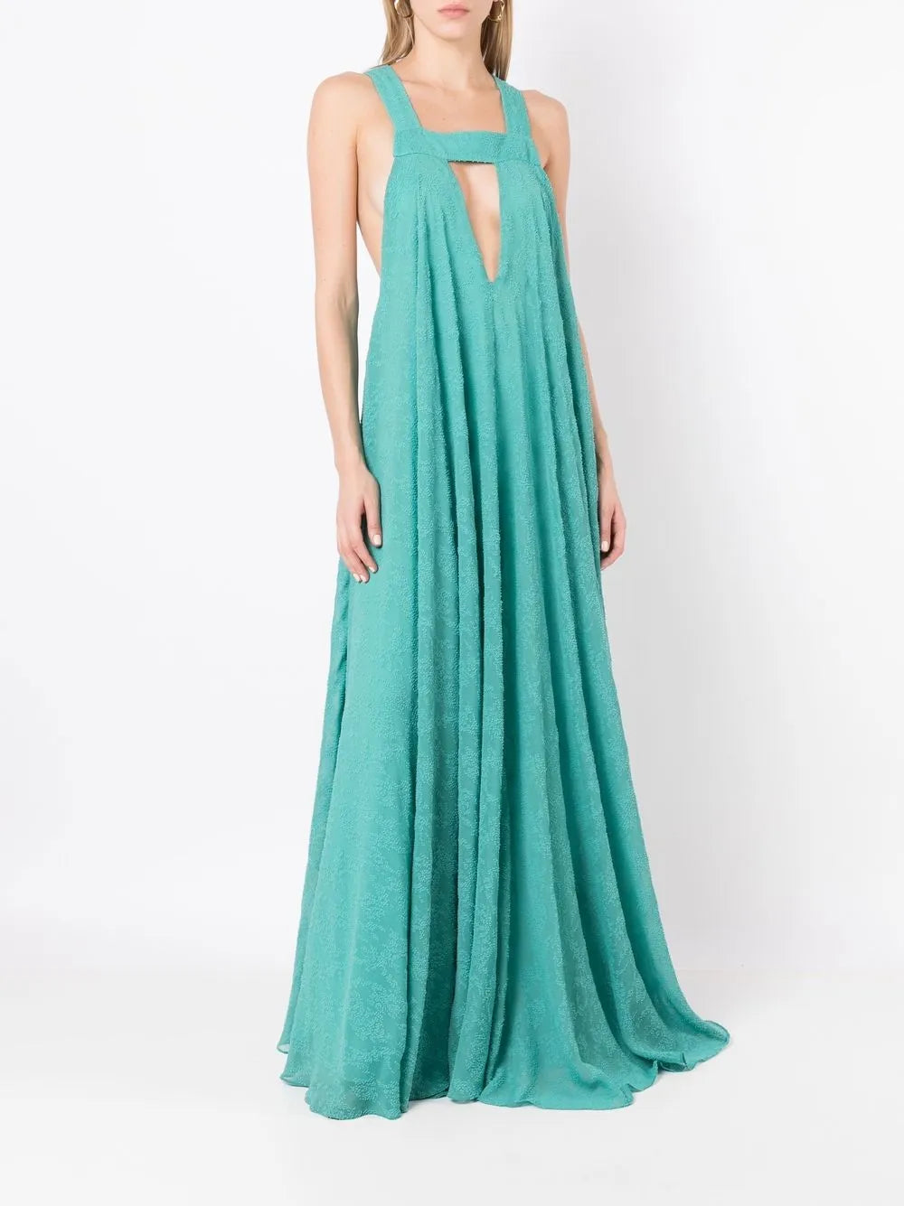 Plunging V-Neck Gown