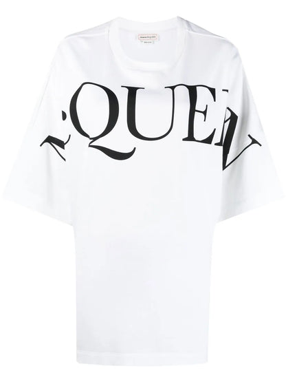 Logo-Print Oversized Cotton T-Shirt