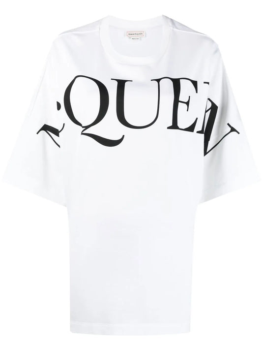 Logo-Print Oversized Cotton T-Shirt