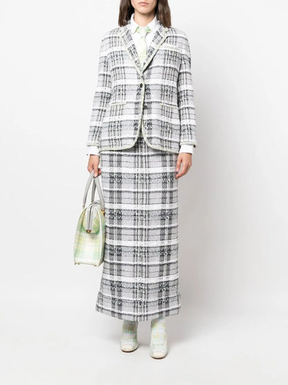 Tweed Single-Breasted Jacket