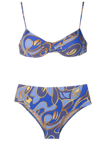 Graphic-Print Bikini